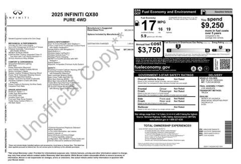 2025 Infiniti QX80 Pure