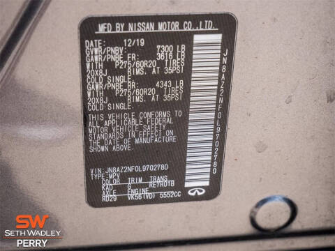 2020 Infiniti QX80 Luxe