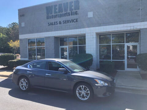 2012 Nissan Maxima for sale at Weaver Motorsports Inc in Cary NC