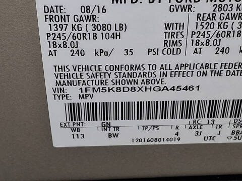 2017 Ford Explorer XLT