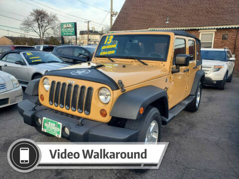 2013 Jeep Wrangler Unlimited for sale at Kar Connection in Little Ferry NJ
