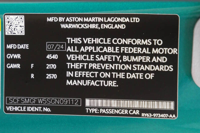 2025 Aston Martin Vantage