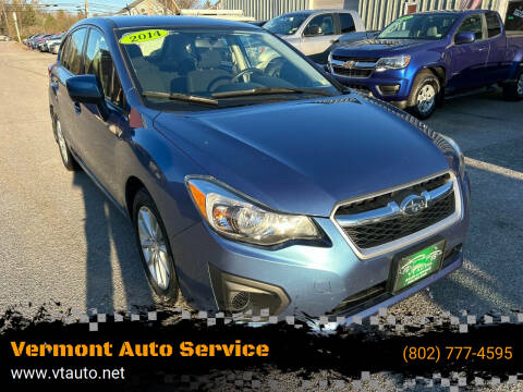 2014 Subaru Impreza for sale at Vermont Auto Service in South Burlington VT