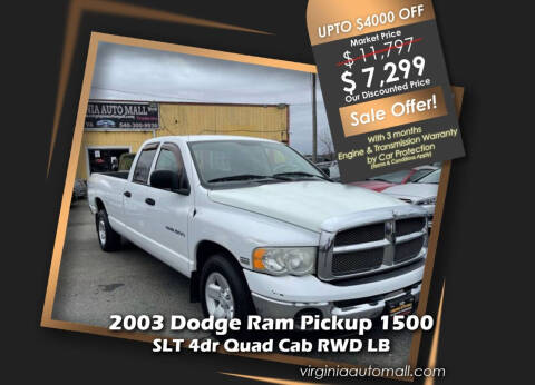 2003 Dodge Ram Pickup 1500 for sale at Virginia Auto Mall in Woodford VA