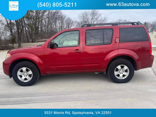 2009 Nissan Pathfinder for sale at 63 Auto Inc in Spotsylvania, VA