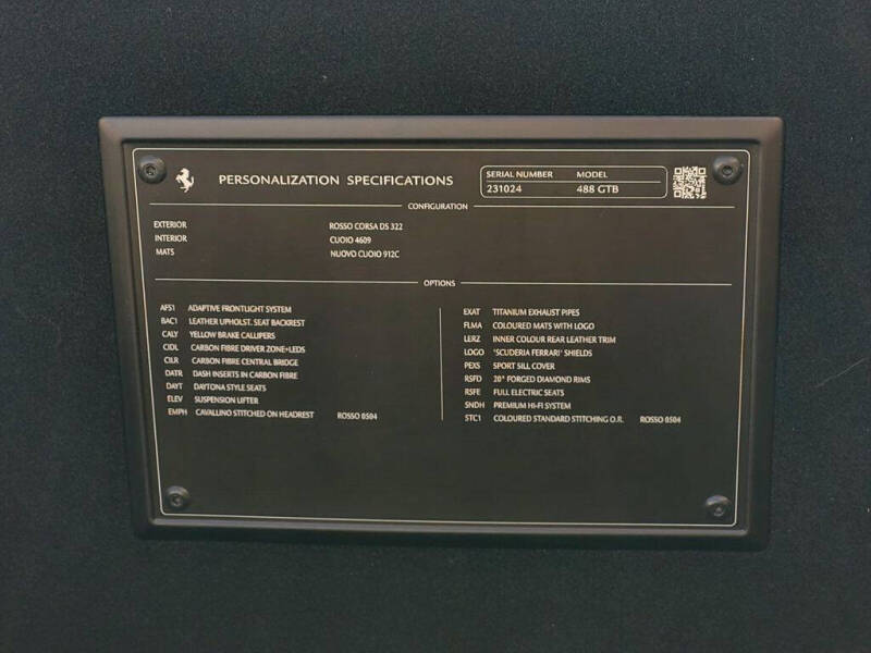 2018 Ferrari 488 GTB