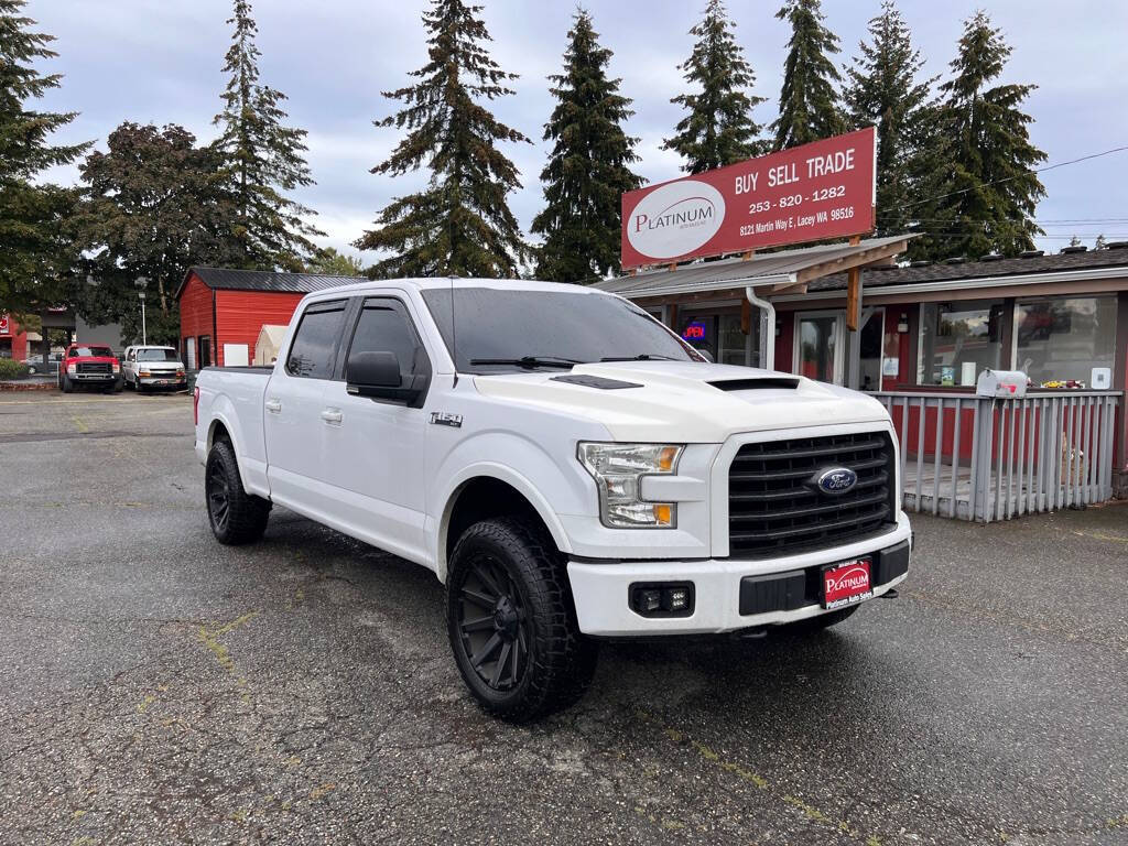 2015 Ford F-150 for sale at PLATINUM AUTO SALES INC in Lacey, WA