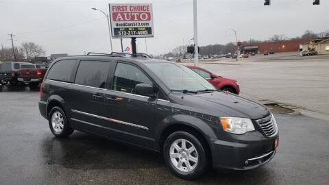 2012 Chrysler Town and Country for sale at FIRST CHOICE AUTO Inc in Middletown OH