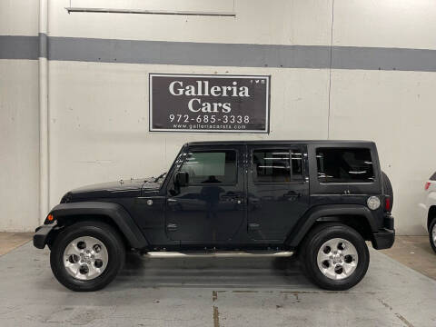 2016 Jeep Wrangler Unlimited for sale at Galleria Cars in Dallas TX