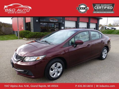 2015 Honda Civic for sale at B&D Auto Sales Inc in Grand Rapids MI