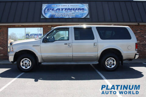 2005 Ford Excursion for sale at Platinum Auto World in Fredericksburg VA