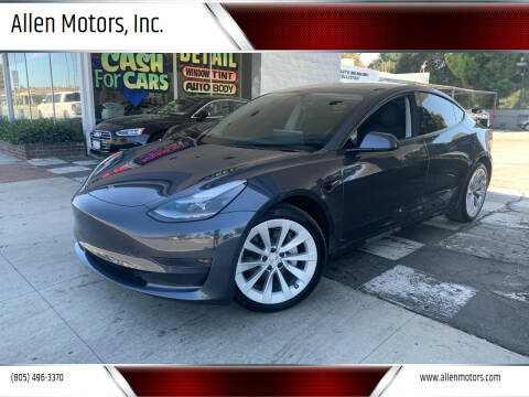 2022 Tesla Model 3 for sale at Allen Motors, Inc. in Thousand Oaks CA