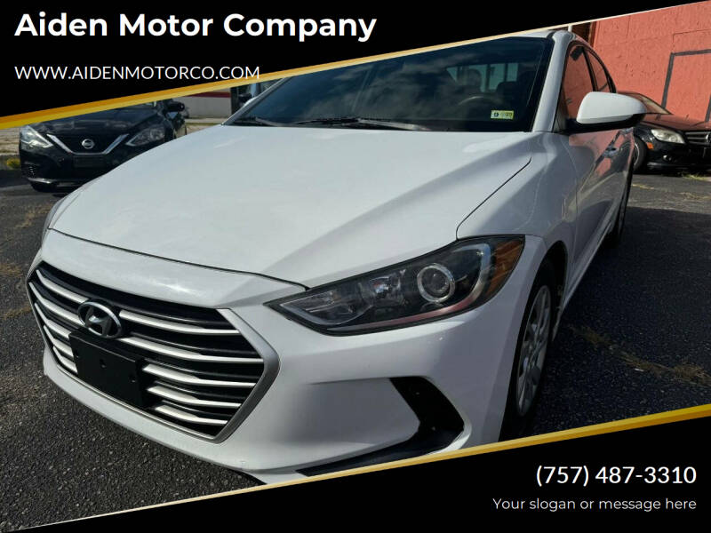 2017 Hyundai Elantra for sale at Aiden Motor Company in Portsmouth VA