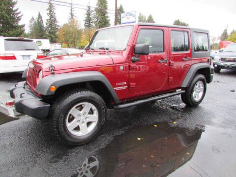 2012 Jeep Wrangler Unlimited for sale at Hall Motors LLC in Vancouver WA