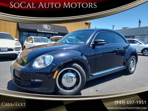 2016 Volkswagen Beetle for sale at SoCal Auto Motors in Costa Mesa CA