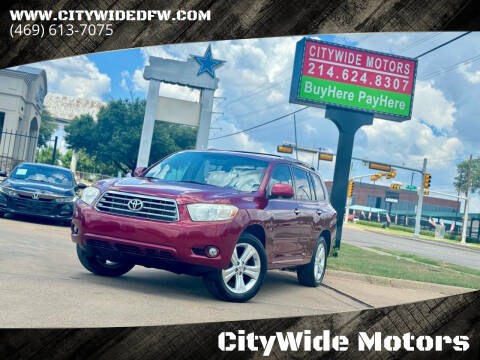 2009 Toyota Highlander for sale at CityWide Motors in Garland TX