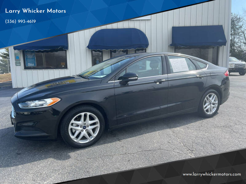 2014 Ford Fusion for sale at Larry Whicker Motors in Kernersville NC