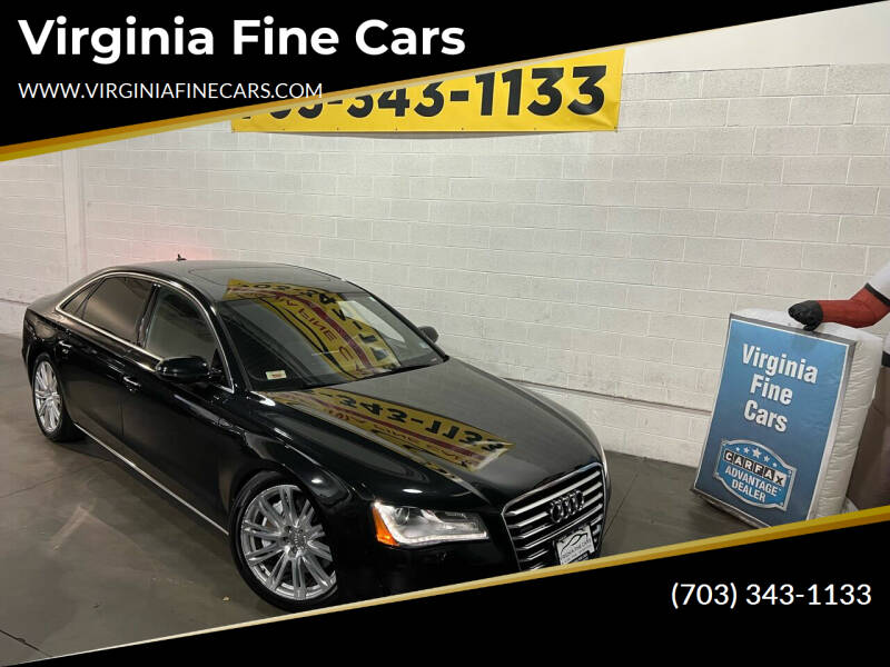 2013 Audi A8 L for sale at Virginia Fine Cars in Chantilly VA