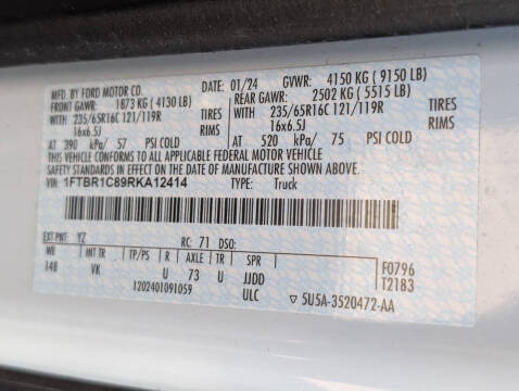 2024 Ford Transit 250