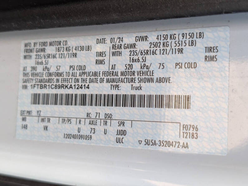 2024 Ford Transit 250