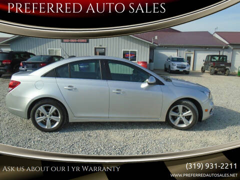 2015 Chevrolet Cruze for sale at PREFERRED AUTO SALES in Lockridge IA