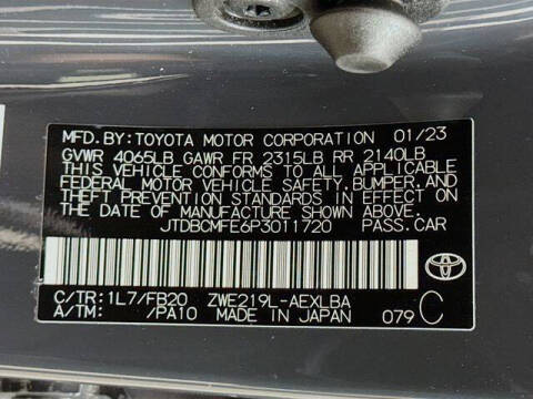 2023 Toyota Corolla Hybrid LE