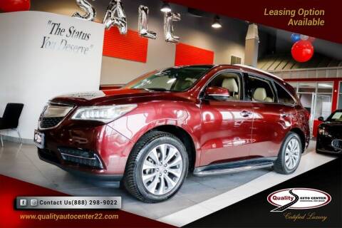 2014 Acura MDX for sale at Quality Auto Center in Springfield NJ