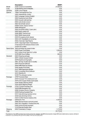 2026 MINI Convertible Cooper S