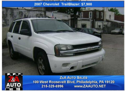 2007 Chevrolet TrailBlazer for sale at Z & A Auto Sales in Philadelphia PA