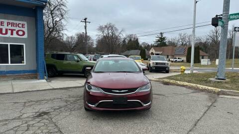2016 Chrysler 200 for sale at ONE PRICE AUTO in Mount Clemens MI