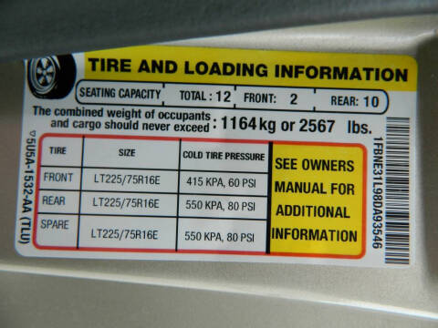 2008 Ford E-Series E-350 SD XLT