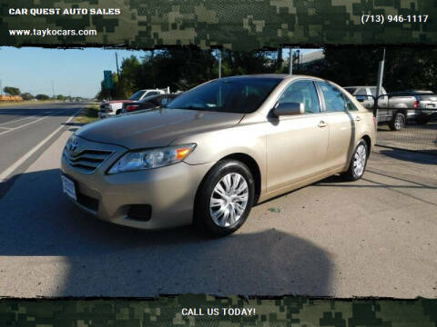 2011 Toyota Camry for sale at CAR QUEST AUTO SALES in Houston TX