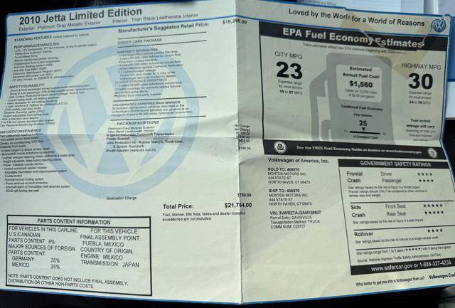 2010 Volkswagen Jetta