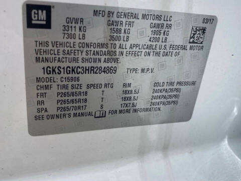 2017 GMC Yukon XL SLT