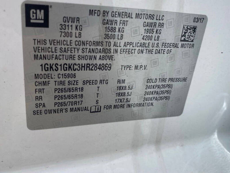 2017 GMC Yukon XL SLT