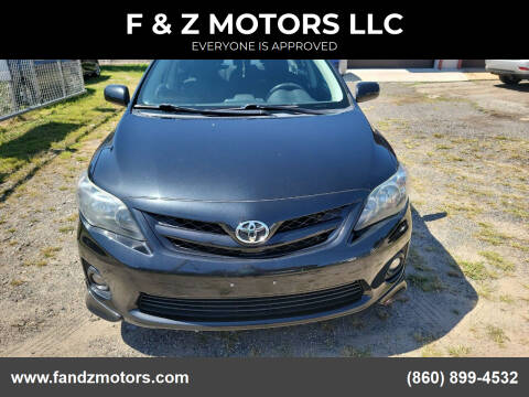 2013 Toyota Corolla for sale at F & Z MOTORS LLC in Vernon Rockville CT