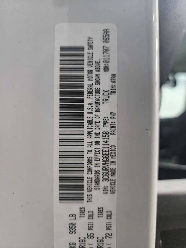 2014 RAM ProMaster 3500 159 WB