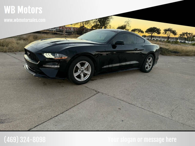 2021 Ford Mustang for sale at WB Motors in Lewisville TX