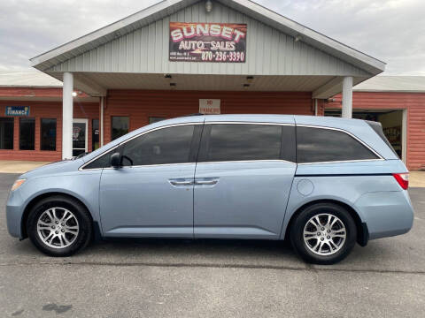 2012 Honda Odyssey for sale at Sunset Auto Sales in Paragould AR