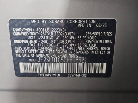 2025 Subaru Forester Touring