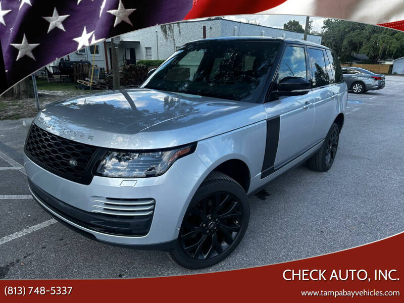 2018 Land Rover Range Rover for sale at CHECK AUTO, INC. in Tampa FL