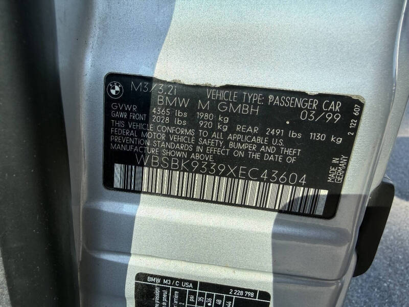 1999 BMW M3