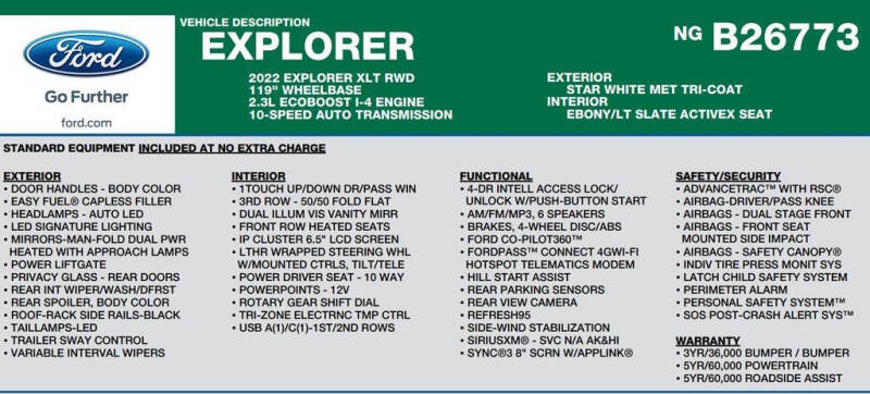 2022 Ford Explorer XLT
