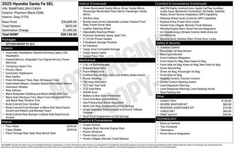 2025 Hyundai Santa Fe SEL
