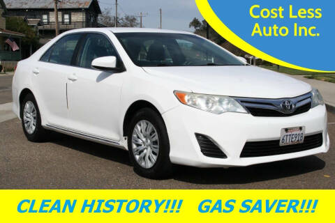 2012 Toyota Camry for sale at Cost Less Auto Inc. in Rocklin CA