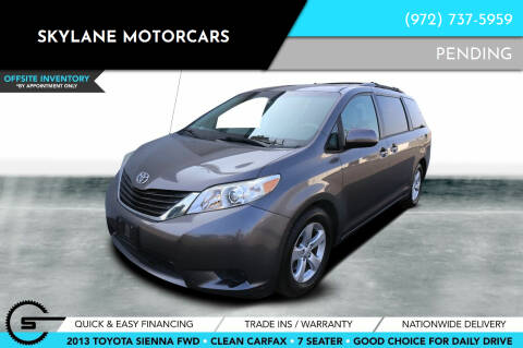 2013 Toyota Sienna for sale at Skylane Motorcars - Off-site Inventory in Carrollton TX