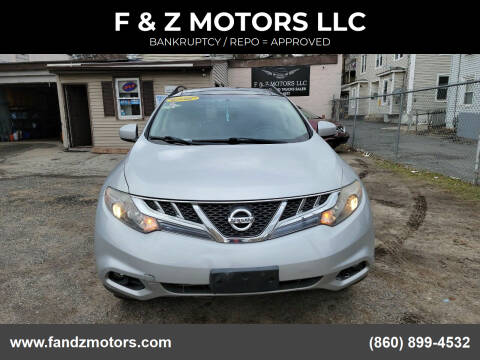 2012 Nissan Murano for sale at F & Z MOTORS LLC in Vernon Rockville CT