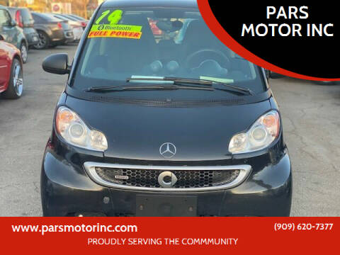 2014 Smart fortwo for sale at PARS MOTOR INC in Pomona CA