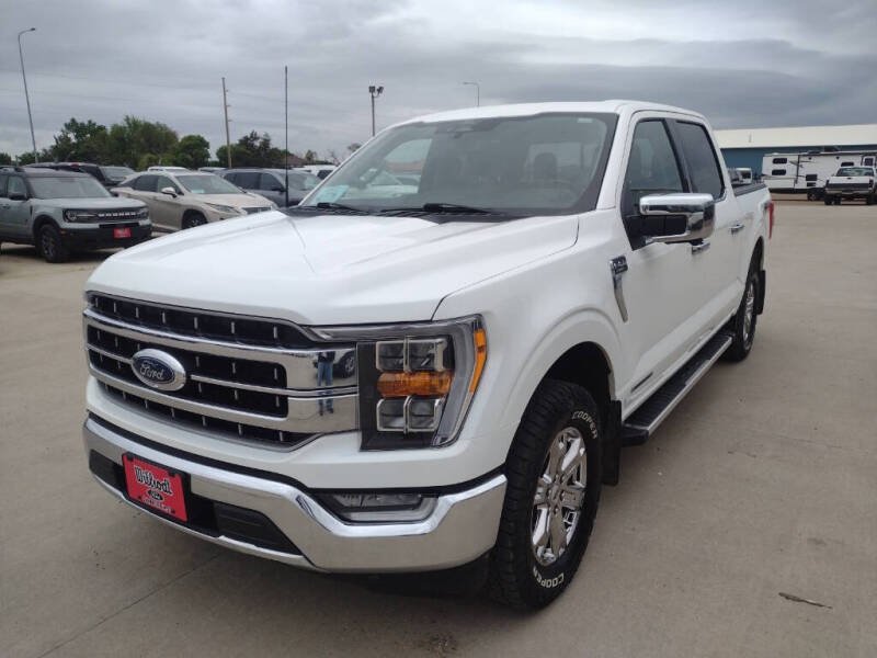 Used 2022 Ford F-150 Lariat with VIN 1FTFW1ED1NFB16824 for sale in Chamberlain, SD
