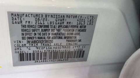 2025 Nissan Sentra SV